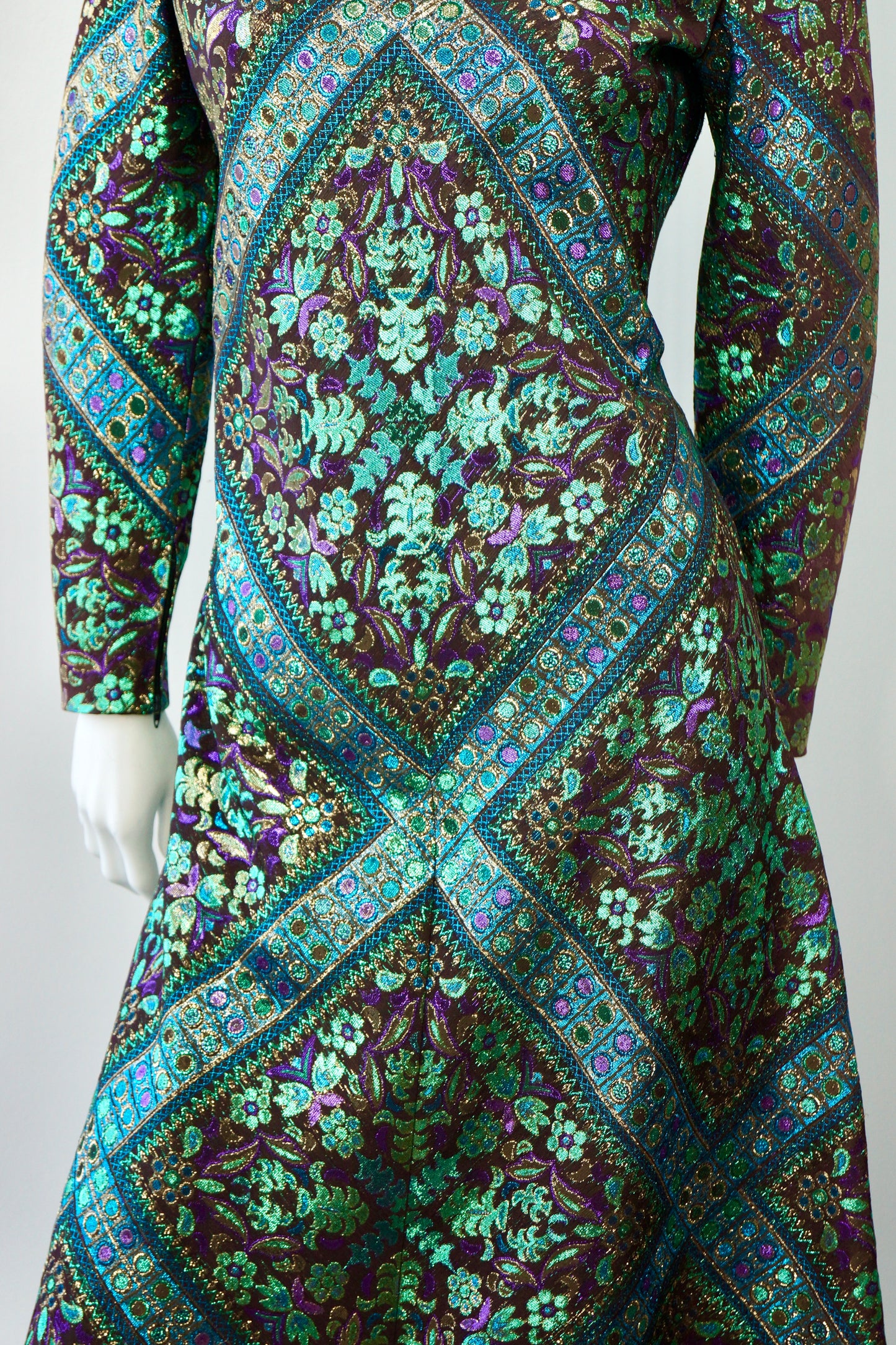 Chester Weinberg Brocade Gown
