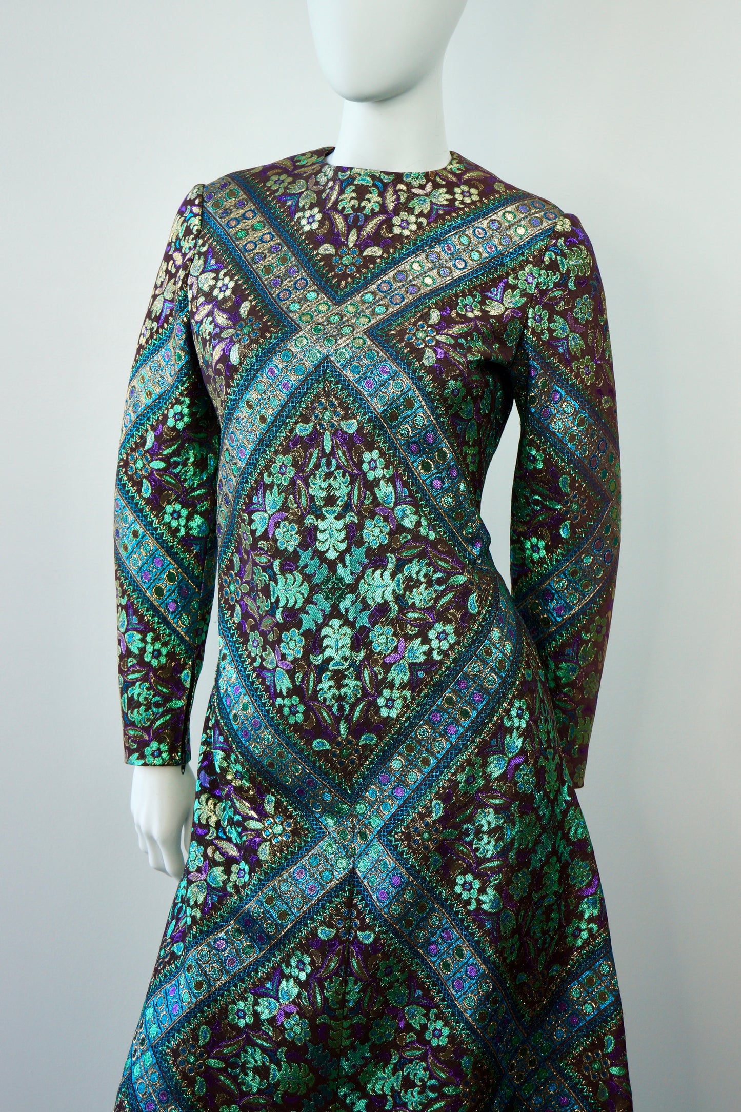 Chester Weinberg Brocade Gown