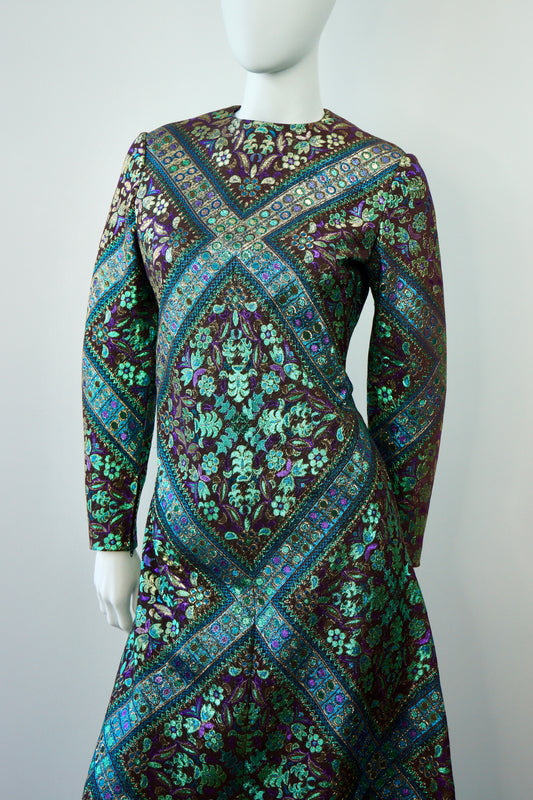 Chester Weinberg Brocade Gown