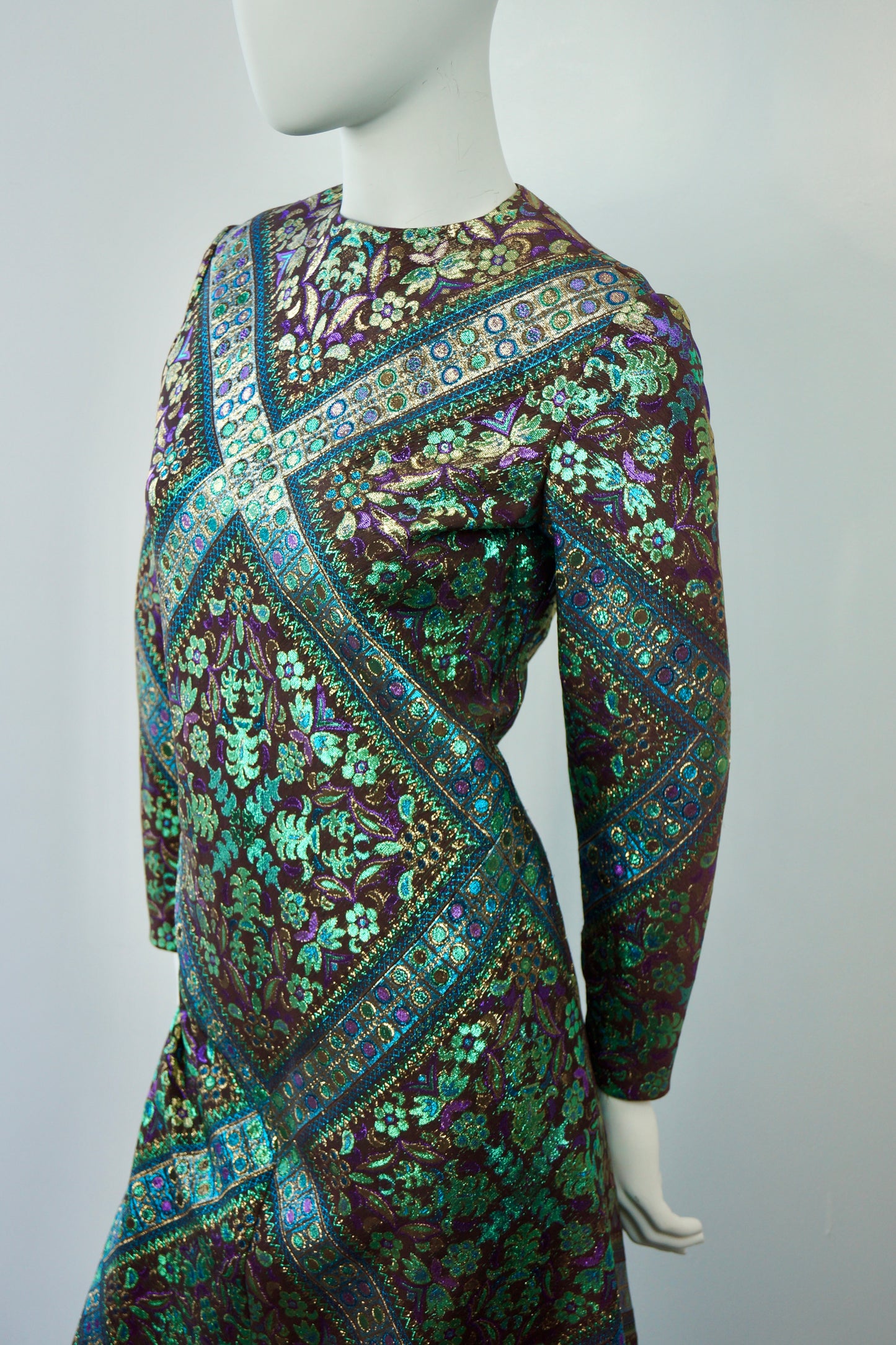 Chester Weinberg Brocade Gown