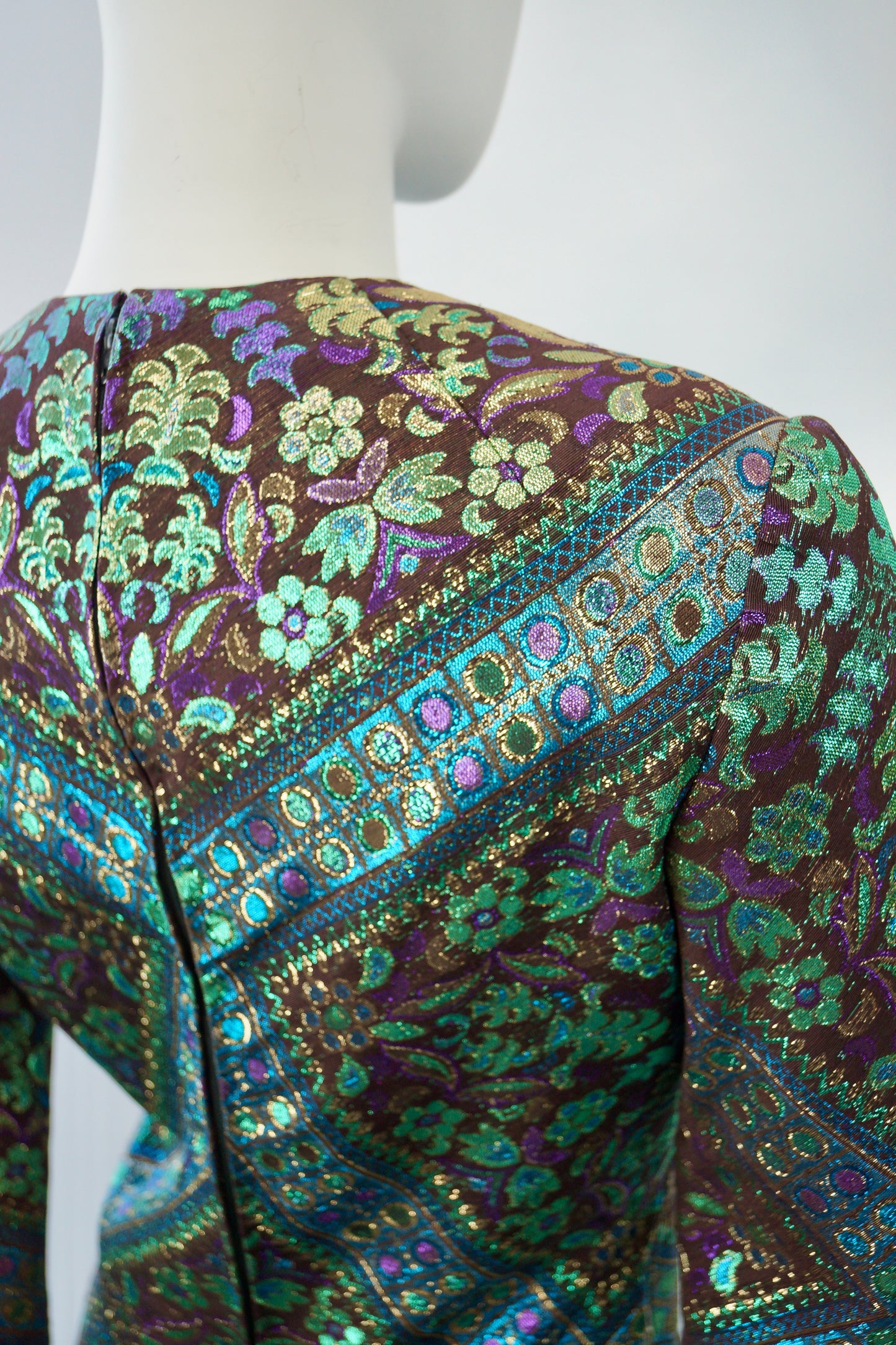 Chester Weinberg Brocade Gown