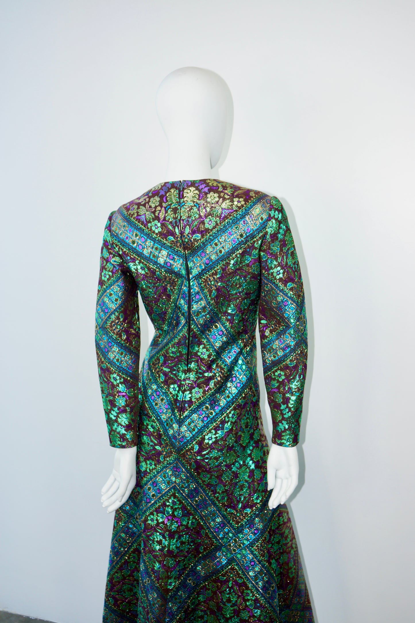 Chester Weinberg Brocade Gown