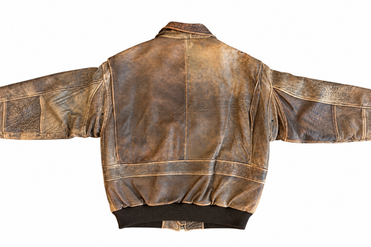 1980's Tiger Fox Leather Jacket