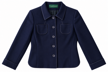 Harvé Benard Navy Wool Jacket