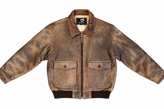 1980's Tiger Fox Leather Jacket