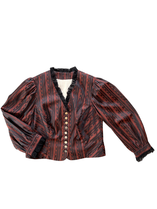 Austrian Gothic Dark Academia Blouse