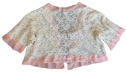 Antique Silk Lace Bed Jacket