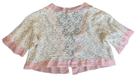 Antique Silk Lace Bed Jacket