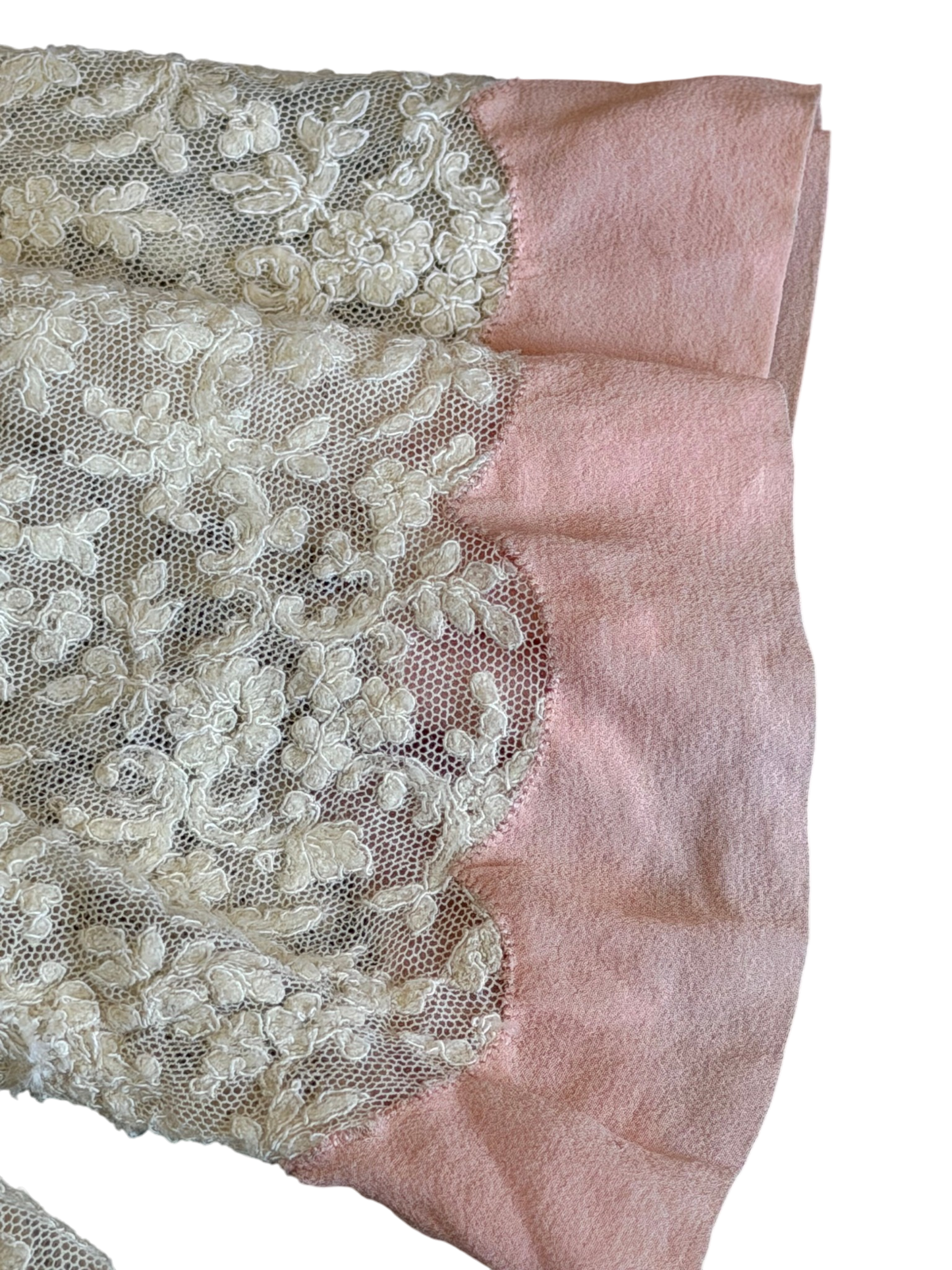 Antique Silk Lace Bed Jacket