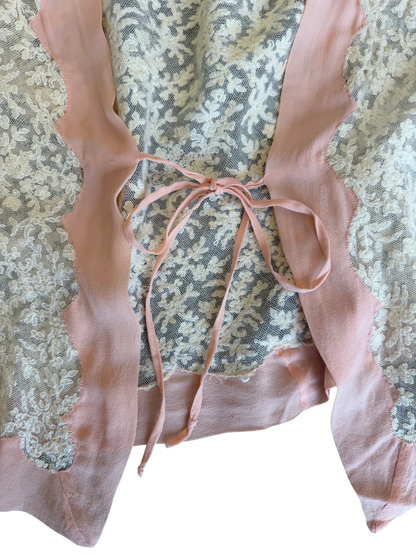 Antique Silk Lace Bed Jacket
