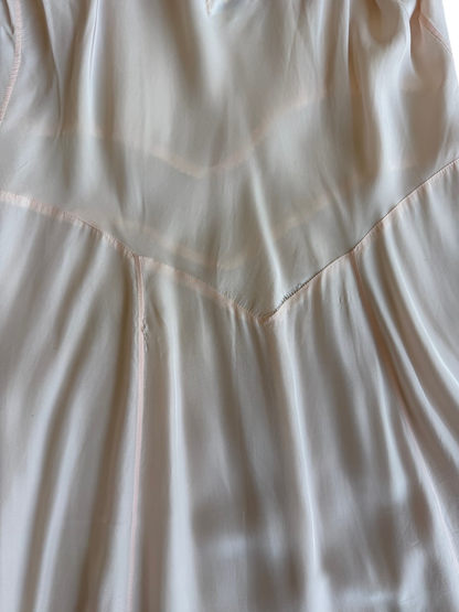 Pale Pink Scalloped Laros Slip Dress