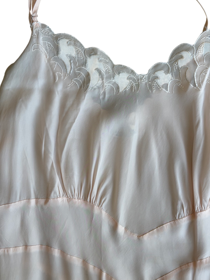Pale Pink Scalloped Laros Slip Dress