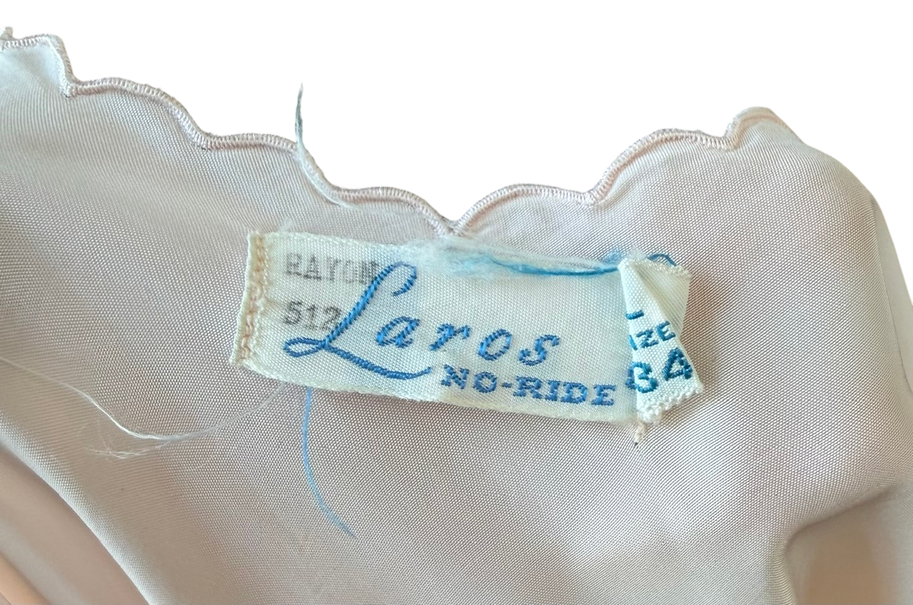 Pale Pink Scalloped Laros Slip Dress