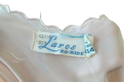 Pale Pink Scalloped Laros Slip Dress