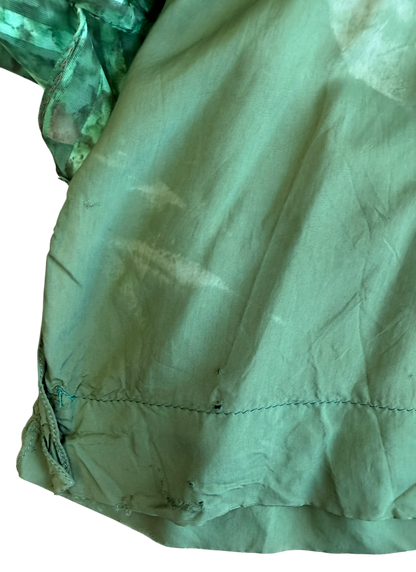 1970's Albert Capraro Green Dress