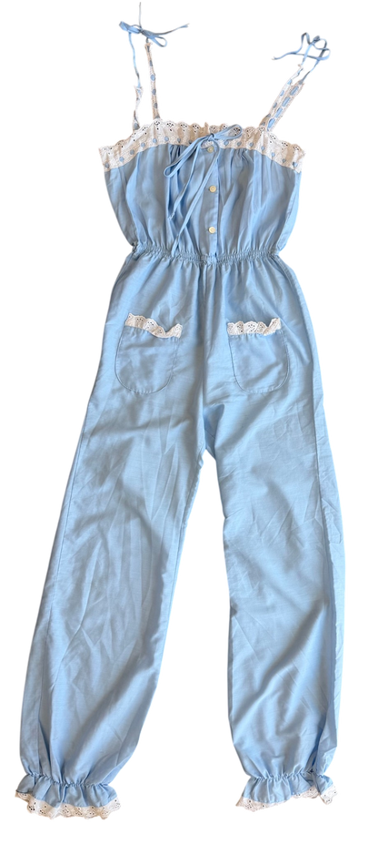70's Baby Blue Jumpsuit
