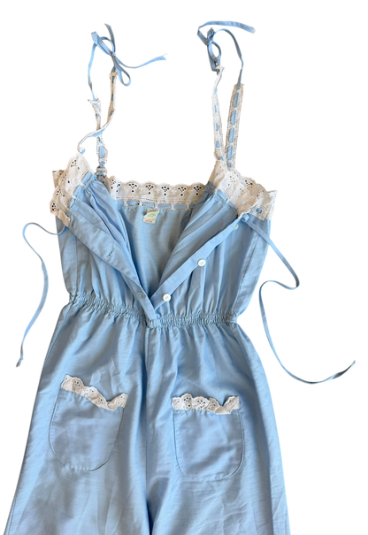 70's Baby Blue Jumpsuit