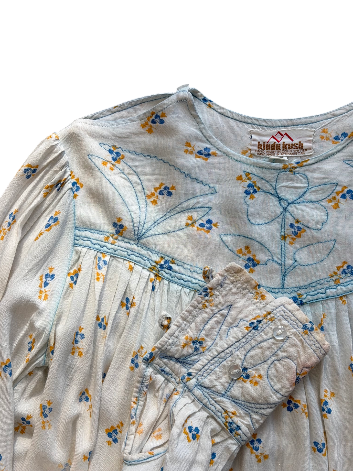 1970's Folk Cotton Blouse