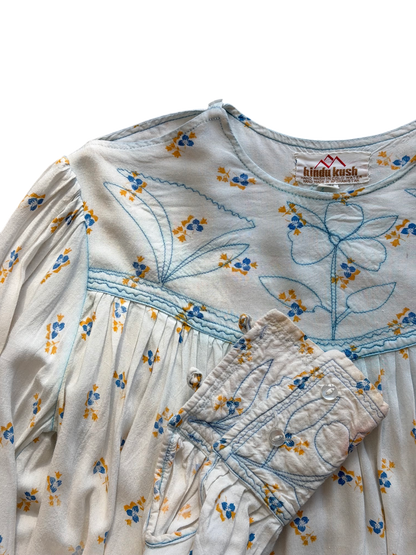 1970's Folk Cotton Blouse