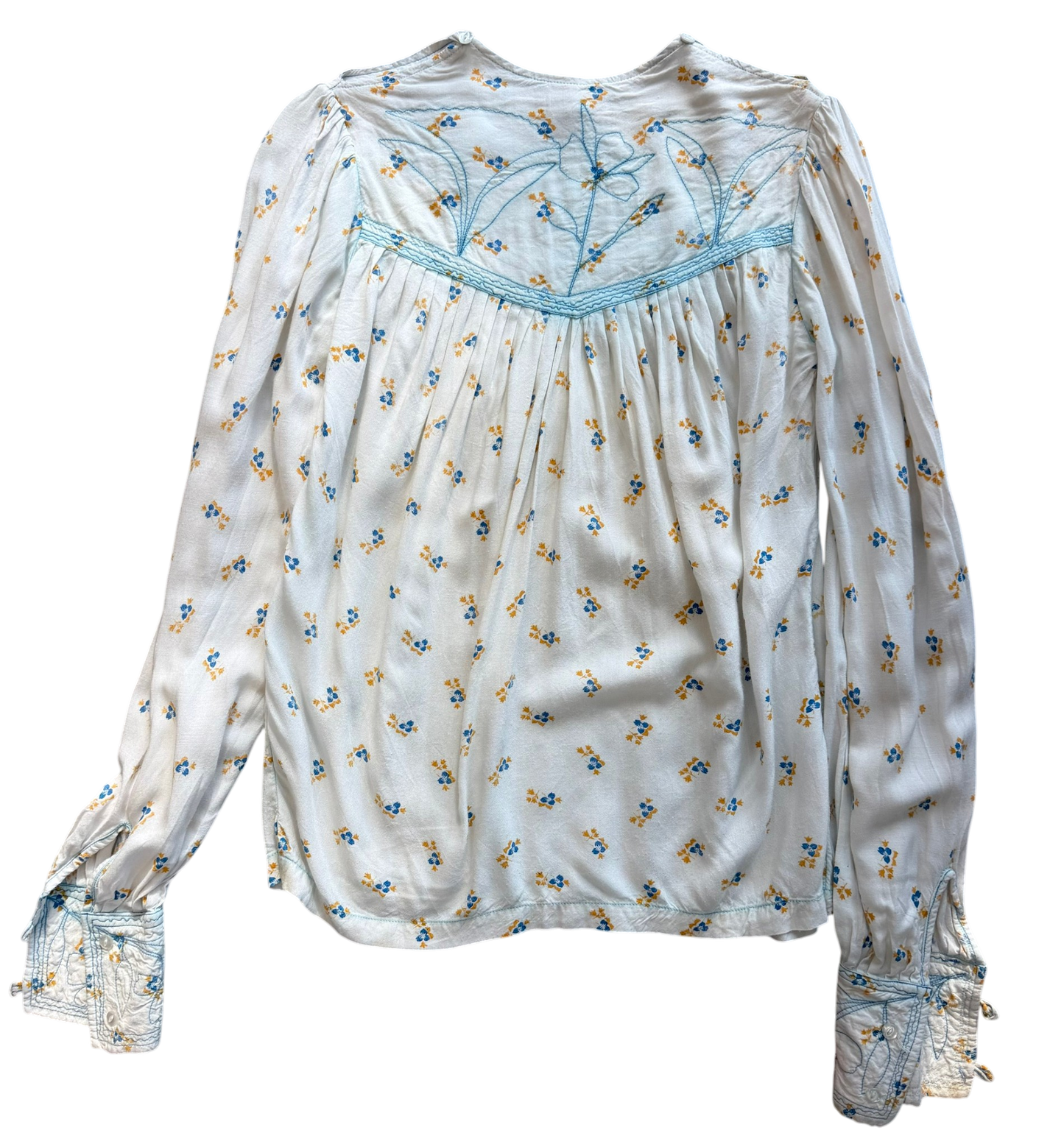 1970's Folk Cotton Blouse