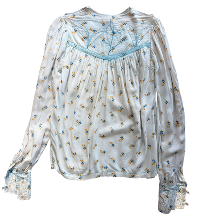 1970's Folk Cotton Blouse