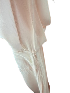 1930s Blush Silk Lace Evening Dress