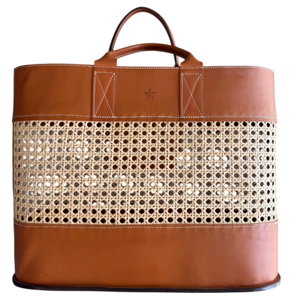 JXF Leatherworks Cane Tote Bag