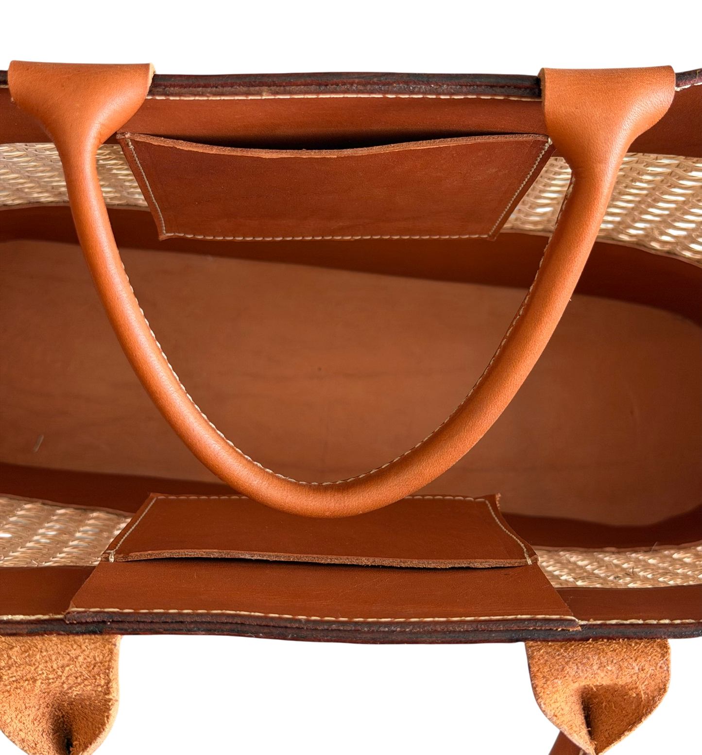 JXF Leatherworks Cane Tote Bag