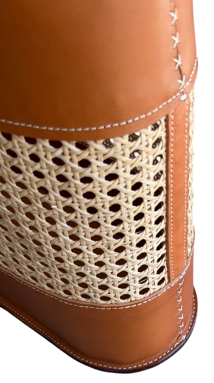 JXF Leatherworks Cane Tote Bag