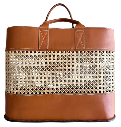 JXF Leatherworks Cane Tote Bag