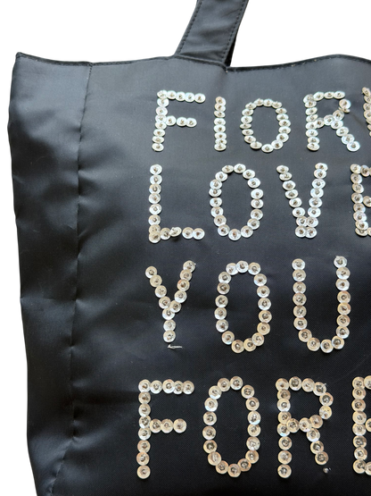 Vintage Fiorucci "LOVE YOU FOREVER" Sequin Tote