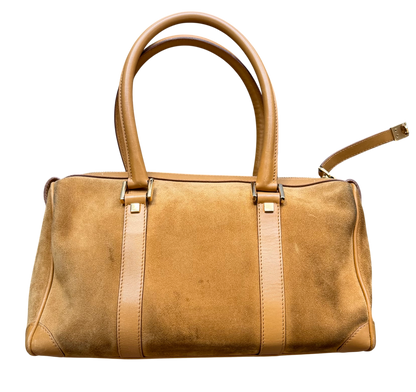 Gucci Suede Boston Bag