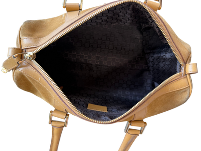 Gucci Suede Boston Bag