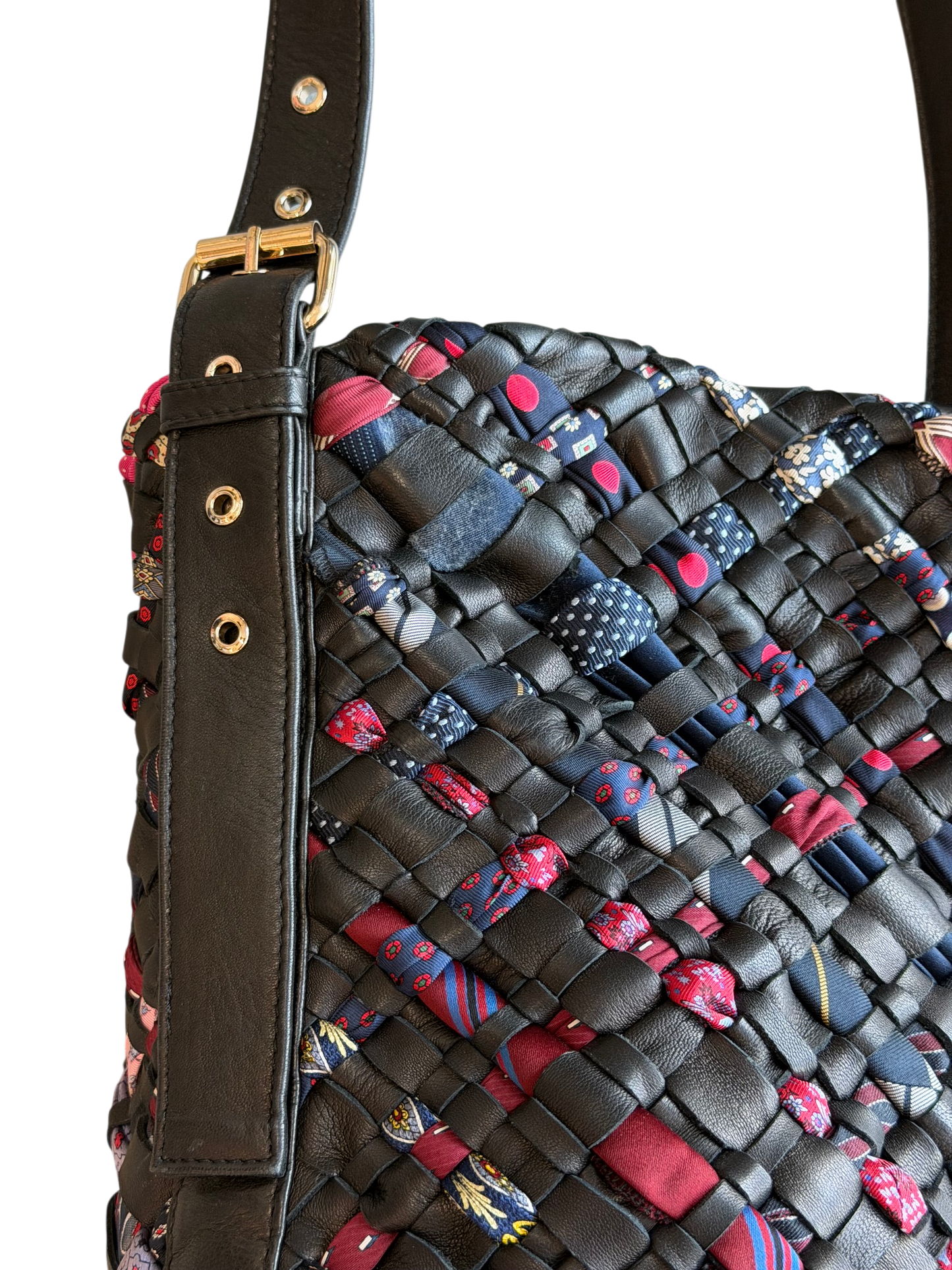 KUSTT "The Tie-Up" One-of-a-Kind Woven Bag