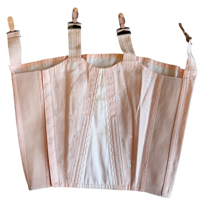 1950s Triumph Pink Jacquard Garter Belt