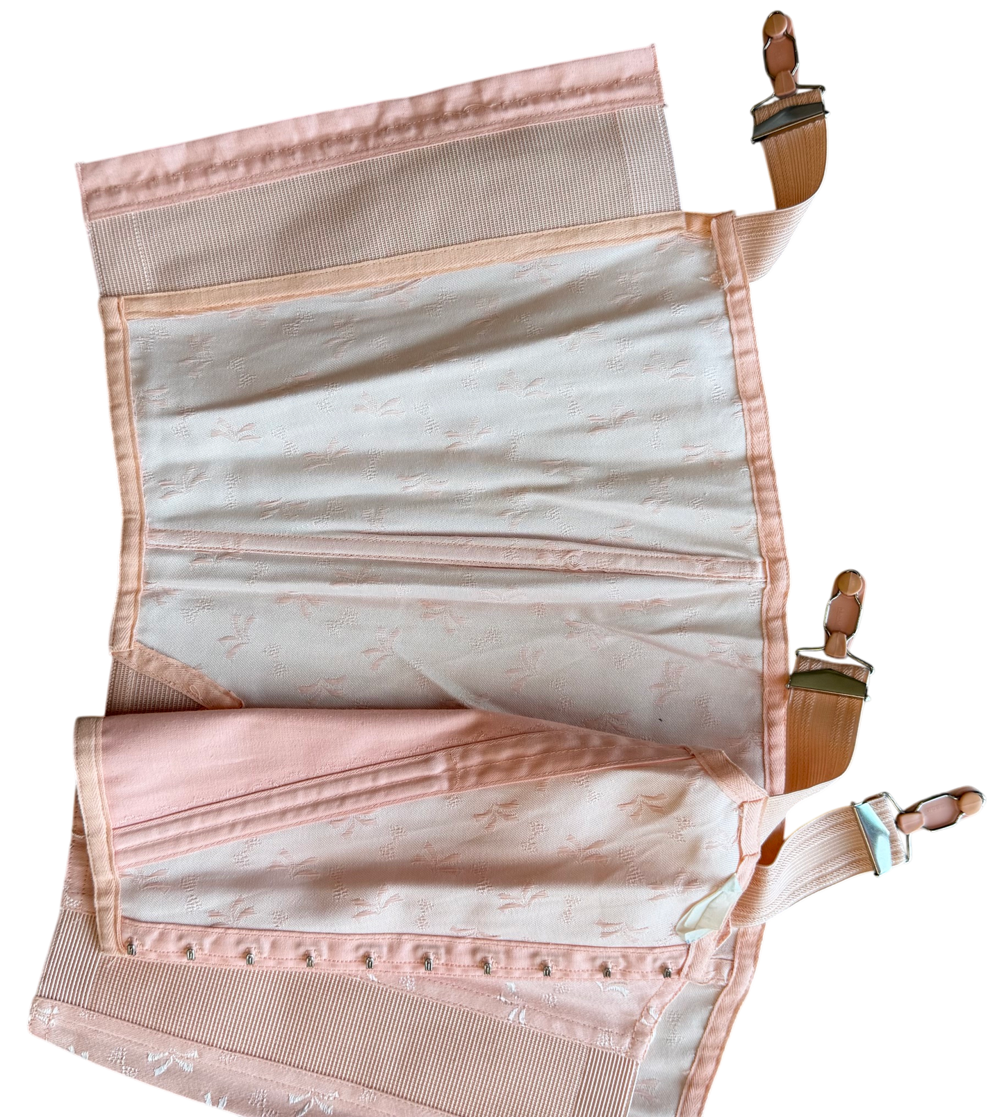 1950s Triumph Pink Jacquard Garter Belt