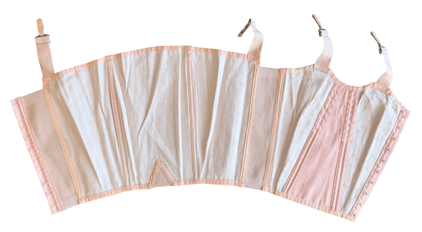 1950s Triumph Pink Jacquard Garter Belt