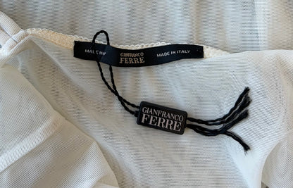 Gianfranco Ferré Ivory Sheer Bodysuit