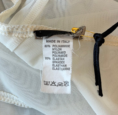 Gianfranco Ferré Ivory Sheer Bodysuit