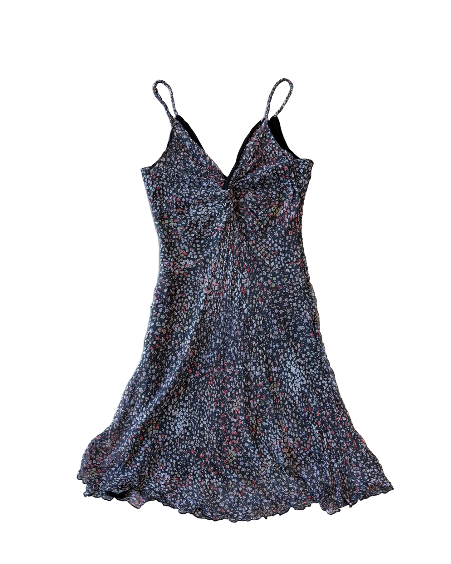 Italian Silk Floral Print Dress