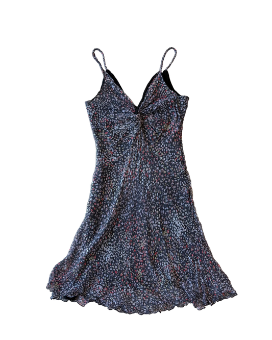 Italian Silk Floral Print Dress