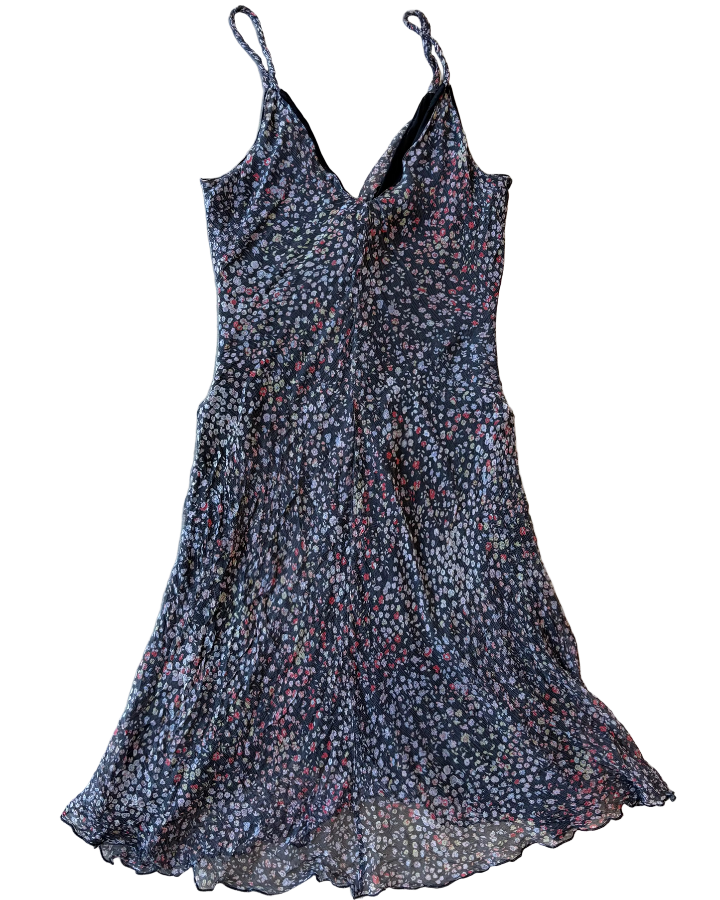 Italian Silk Floral Print Dress