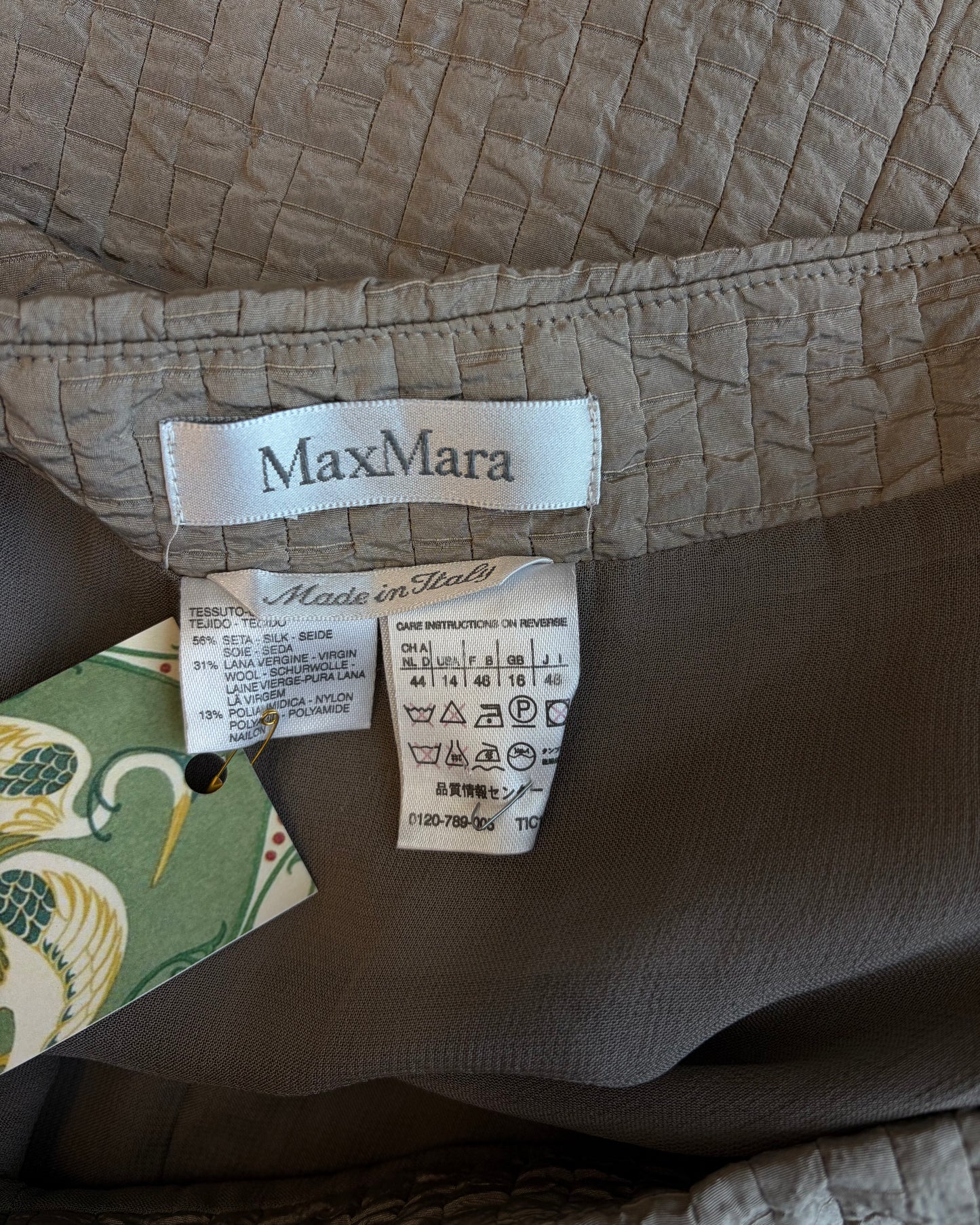 1990's  Max Mara Silk Skirt