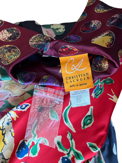 Christian Lacroix Neiman Marcus Silk Skirt Set