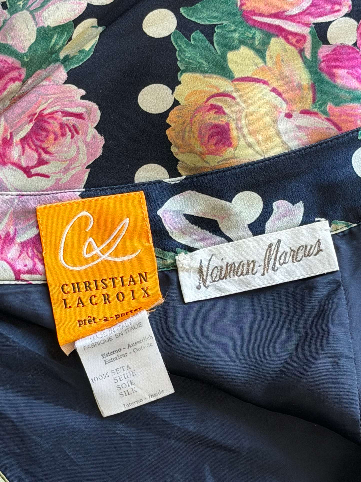 Christian Lacroix Neiman Marcus Silk Skirt Set