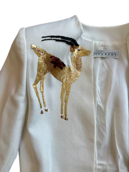 Givenchy Sequin Gazelle Cropped Jacket