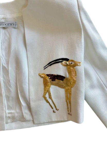 Givenchy Sequin Gazelle Cropped Jacket