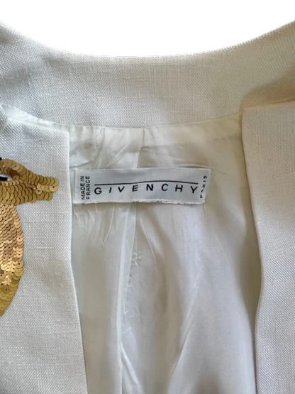 Givenchy Sequin Gazelle Cropped Jacket