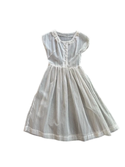 1950's Sheer Swiss Dot Dress