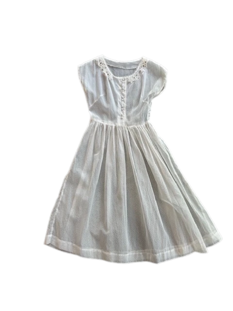 1950's Sheer Swiss Dot Dress